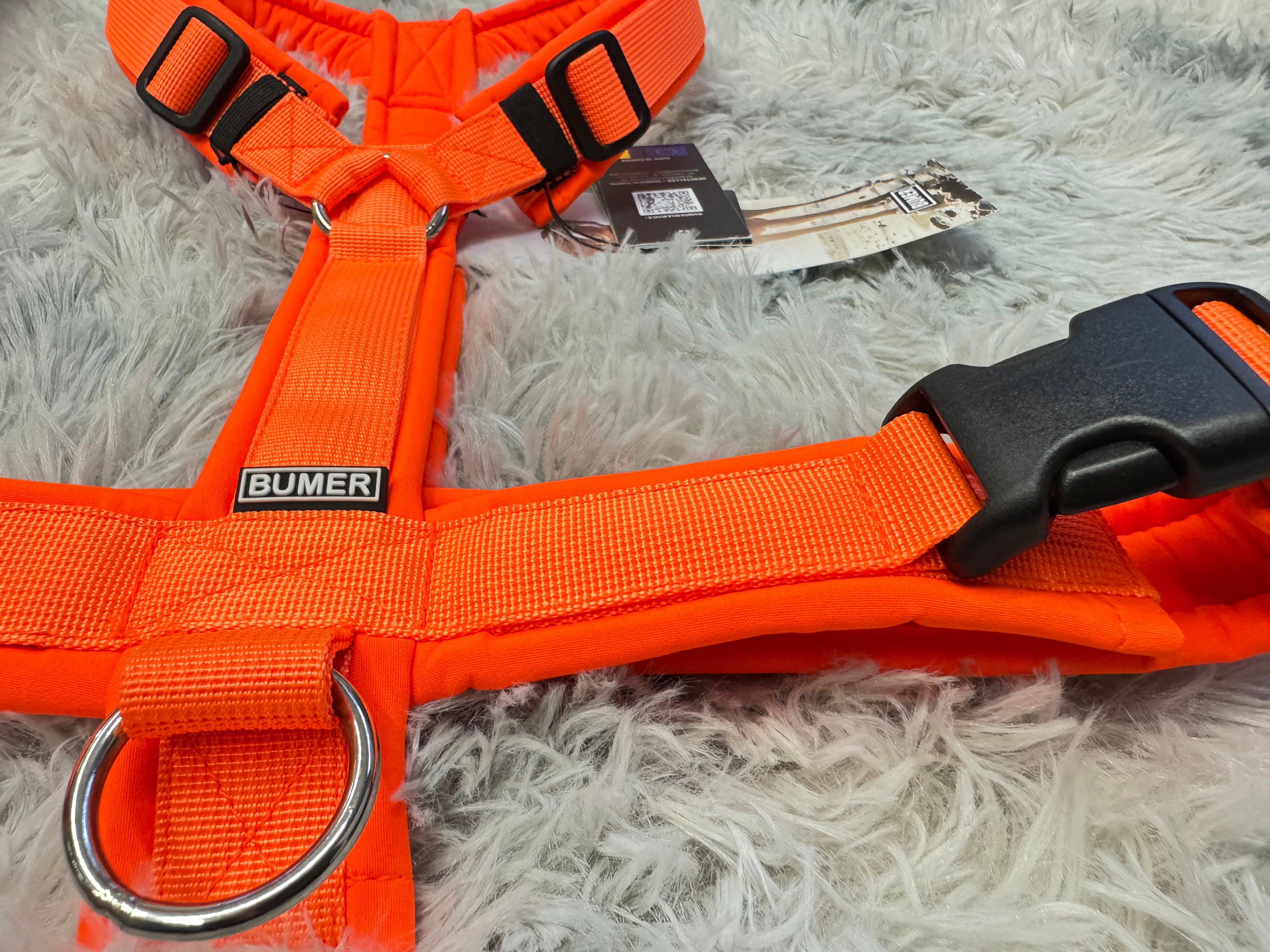 BUMER Hundegeschirr "Neon Orange", L
