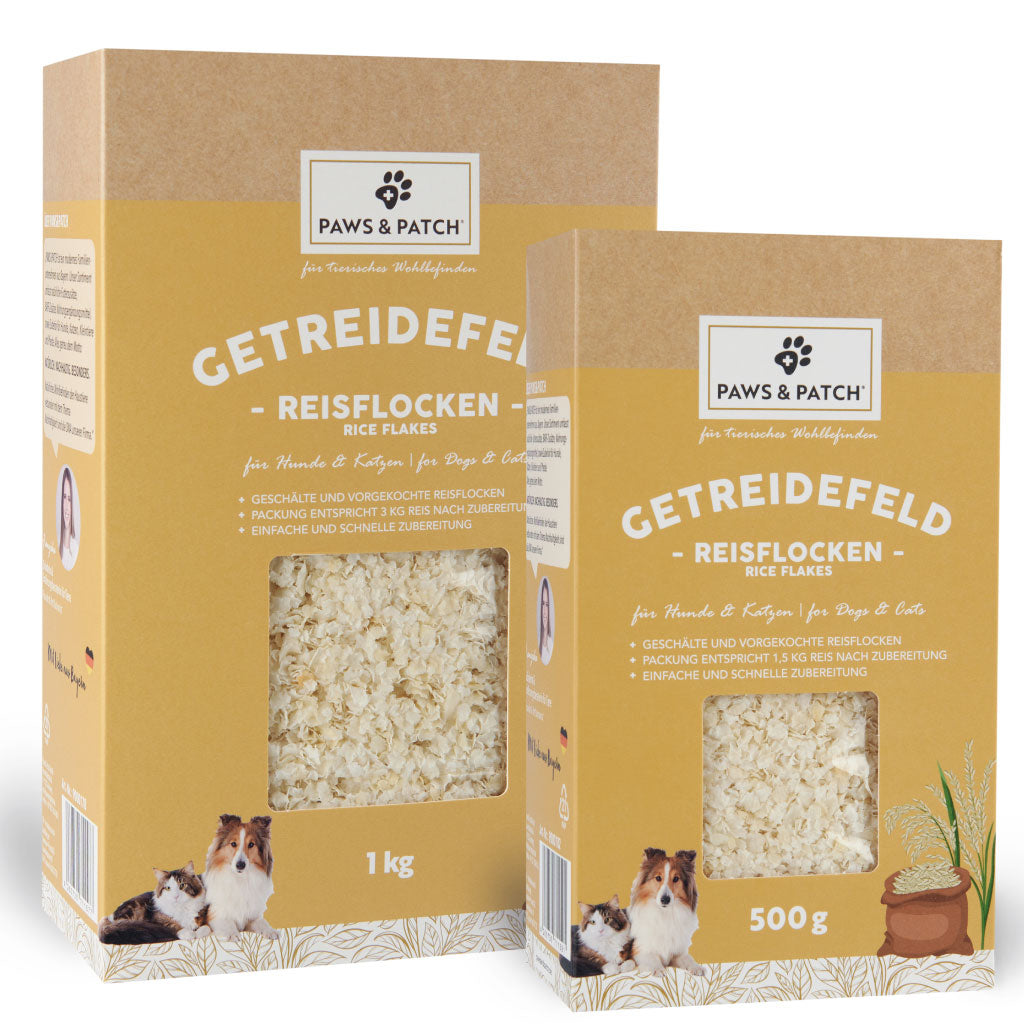 Paws and Patch Reisflocken 500g