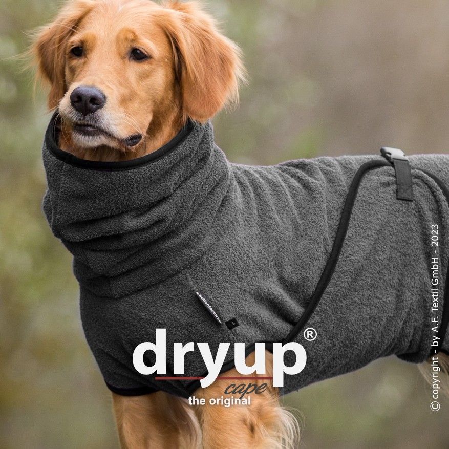 Hundebademantel - Dryup® cape (48-74cm Rückenlänge)