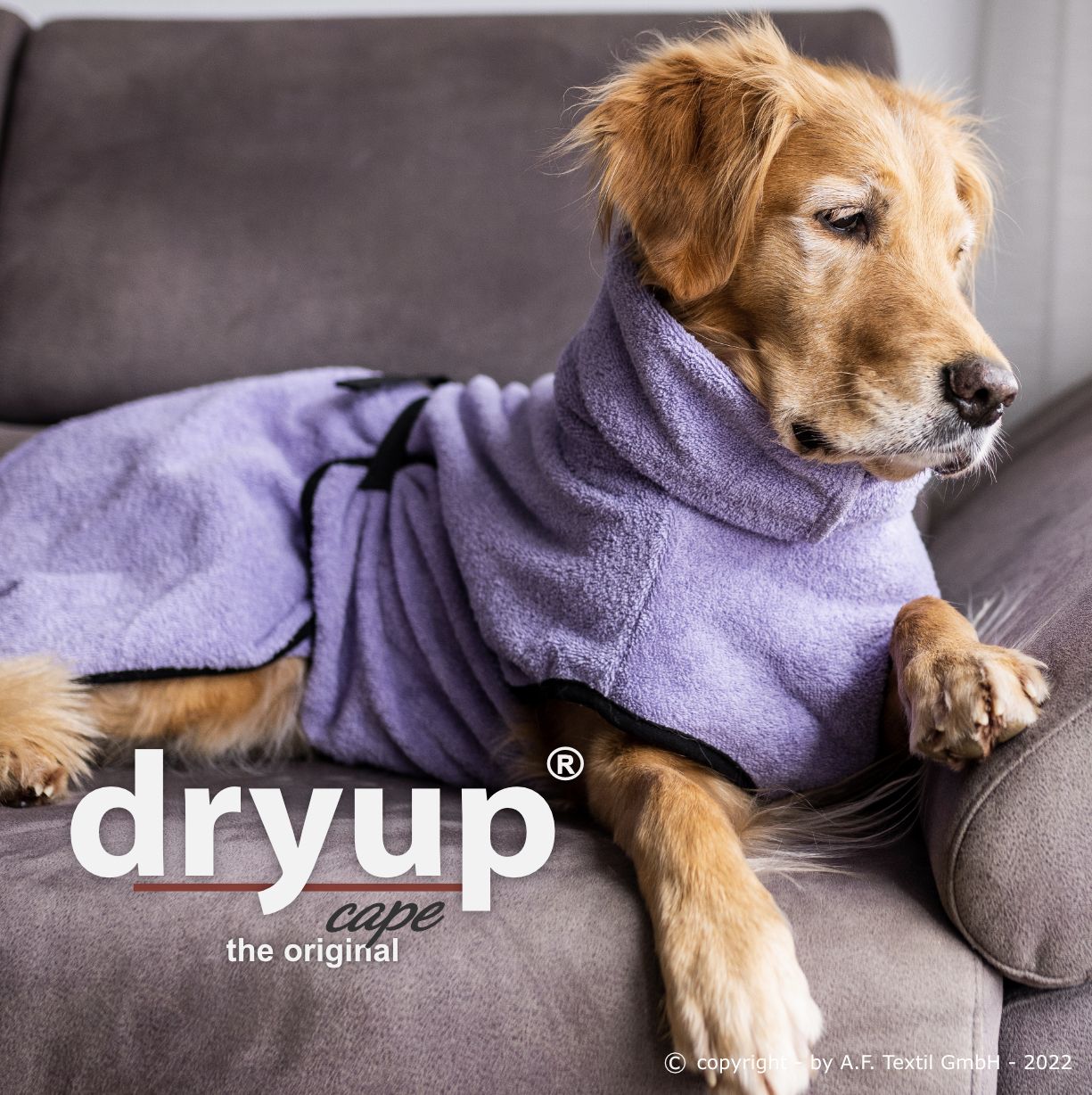 Hundebademantel - Dryup® cape (48-74cm Rückenlänge)