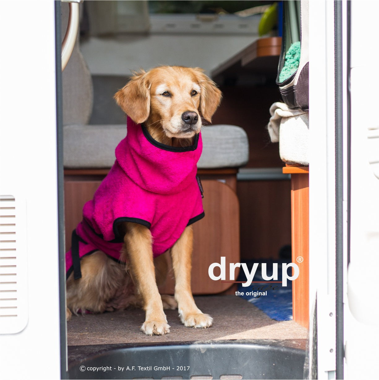 Hundebademantel - Dryup® cape (48-74cm Rückenlänge)