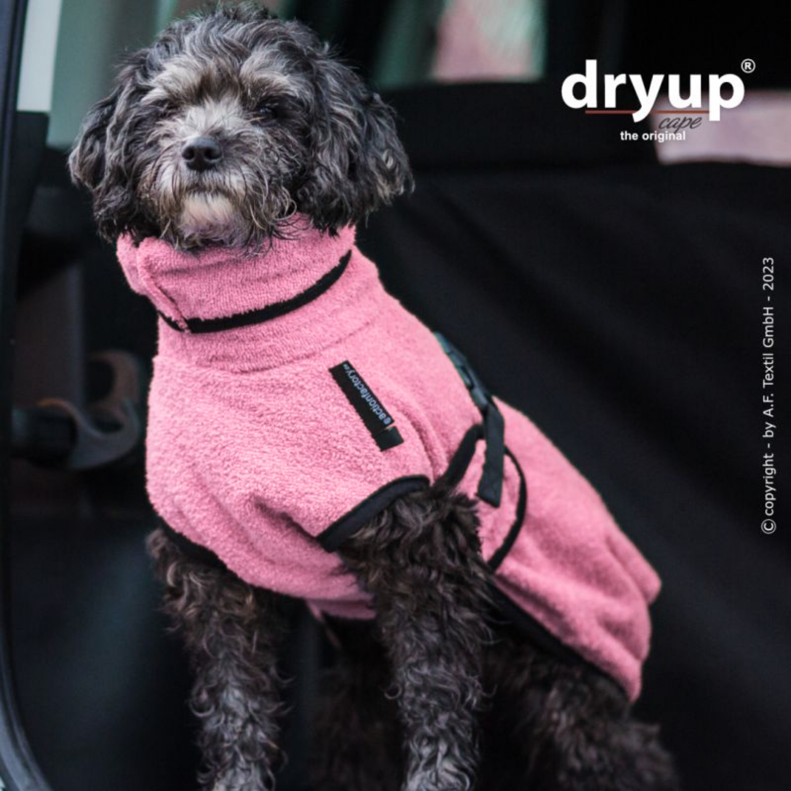 Hundebademantel - Dryup® cape mini (30-45cm Rückenlänge)