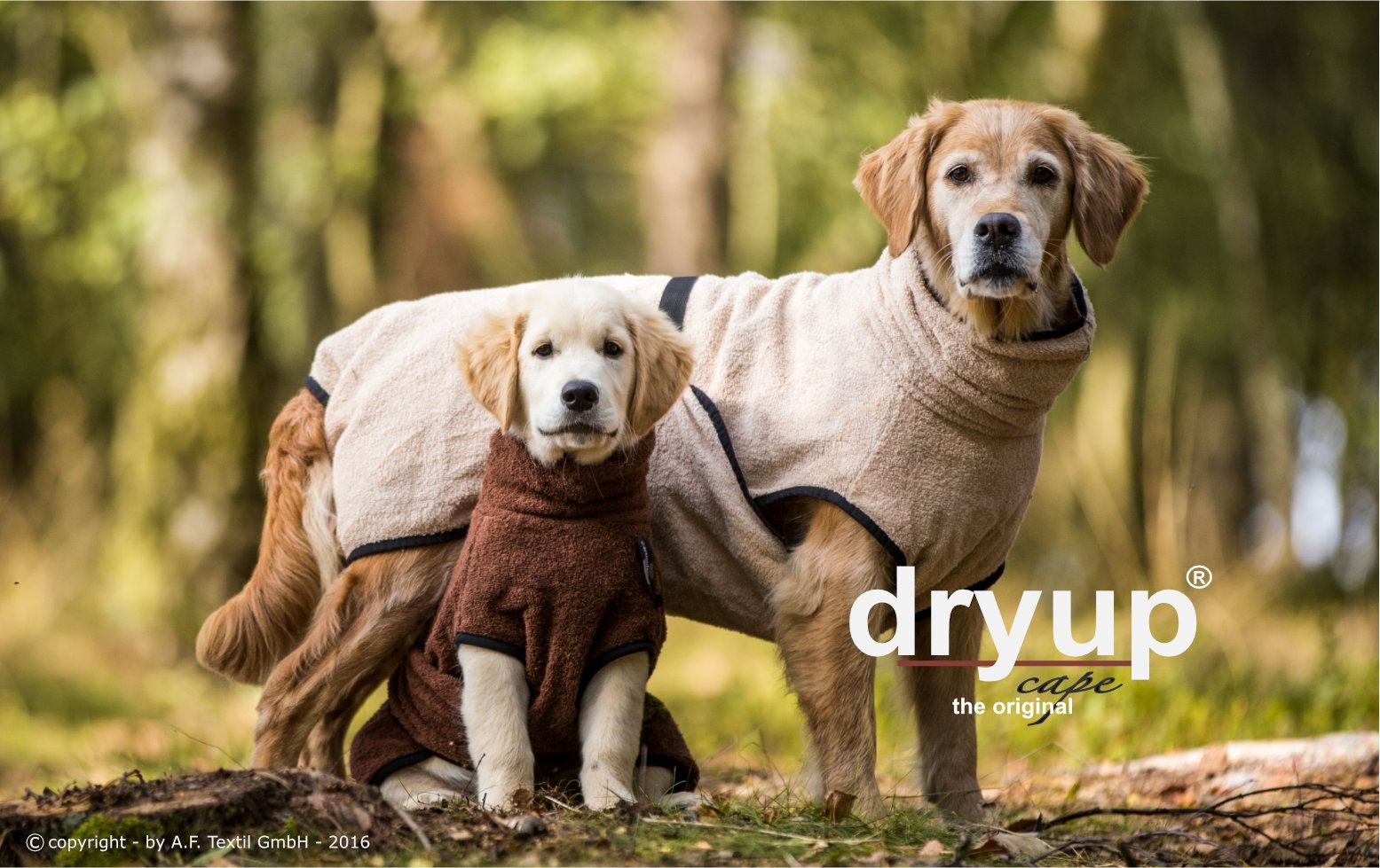 Hundebademantel - Dryup® cape (48-74cm Rückenlänge)