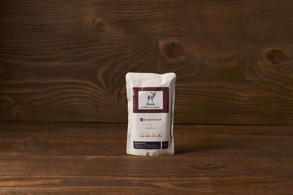 Hirsch mit Karotten und Cranberries