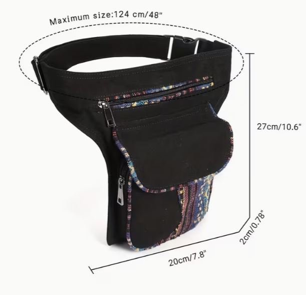 Hüfttasche Retro-Patchwork