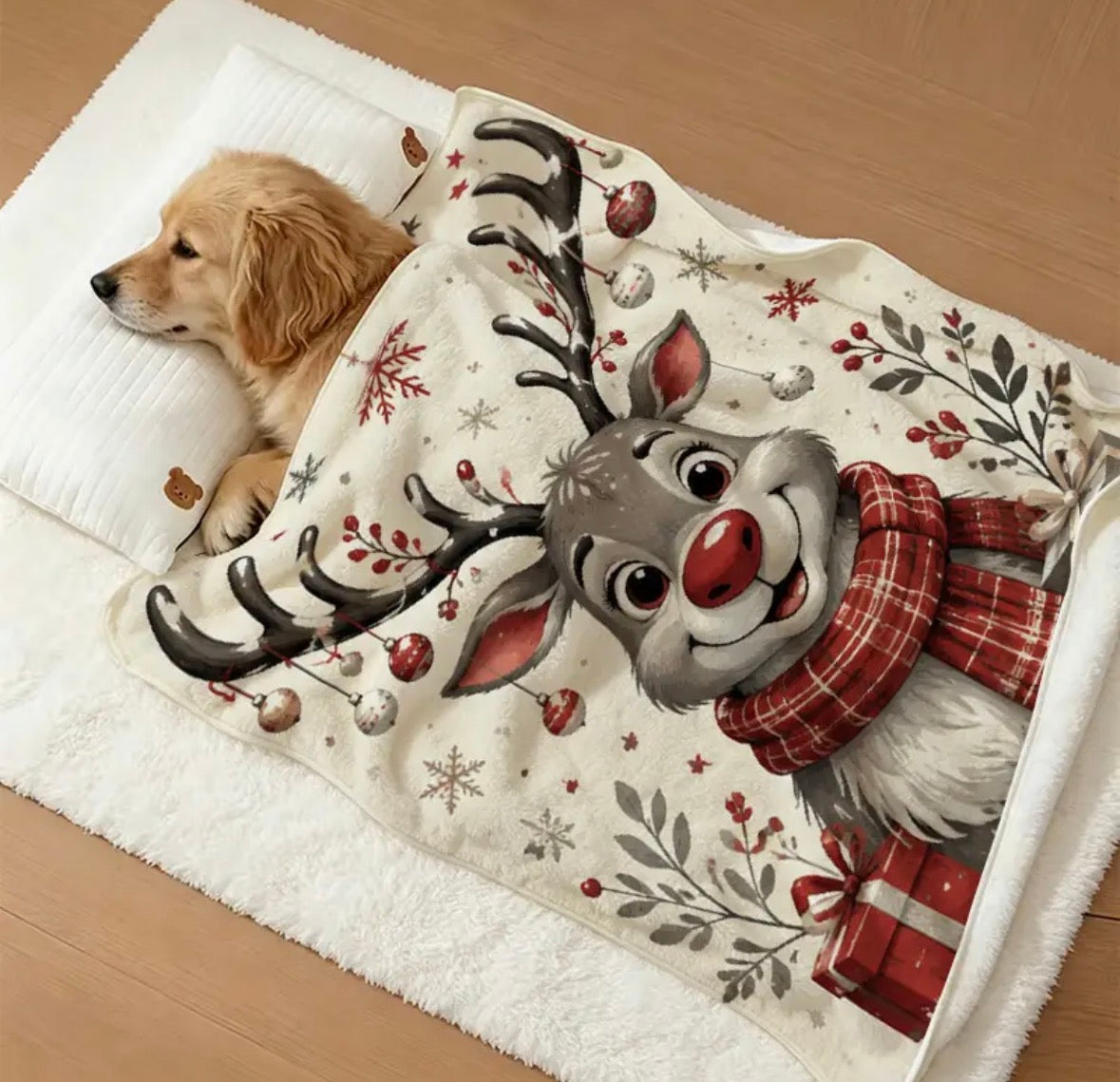 Rentier-Kuscheldecke, 100x127cm