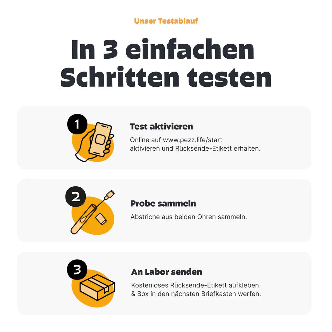 Pezz Ohren-Tests für Hunde und Katzen