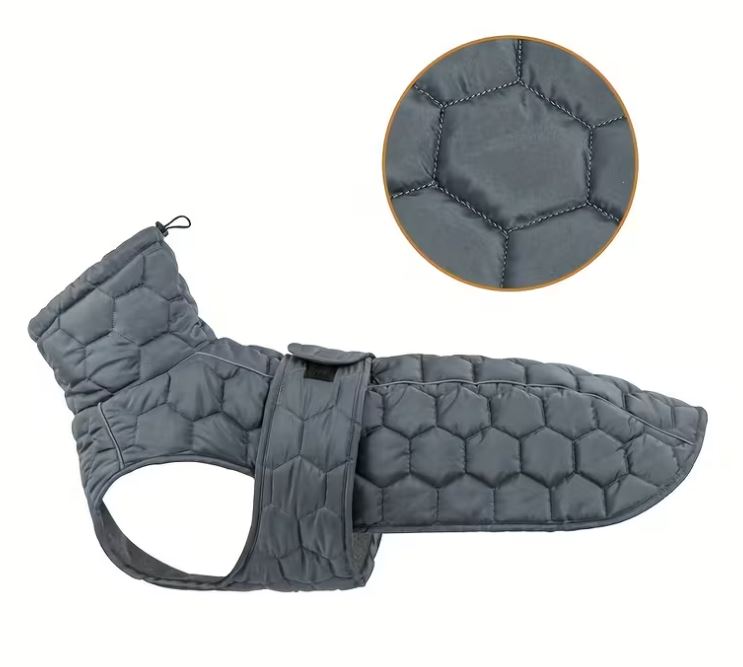 Steppjacke mit Klettverschluss