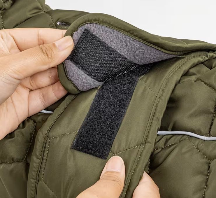 Steppjacke mit Klettverschluss