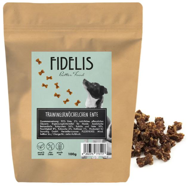 Fidelis / Sanadog Trainingsknöchelchen Ente