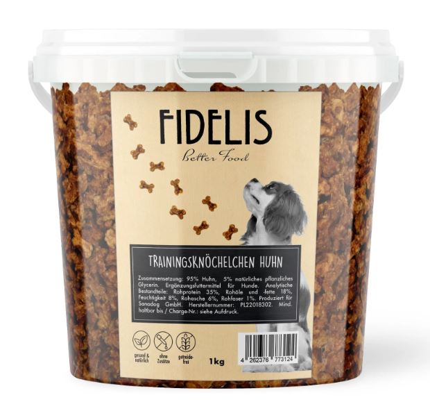 Fidelis / Sanadog Trainingsknöchelchen Huhn