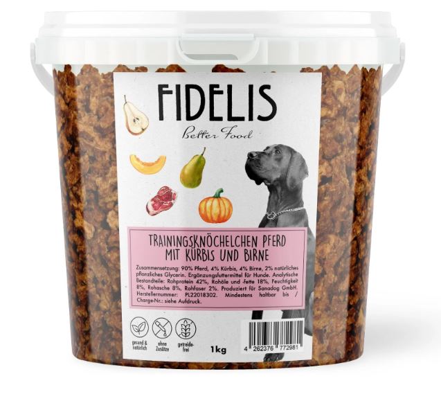 Fidelis / Sanadog Trainingsknöchelchen Pferd mit Kürbis und Birne