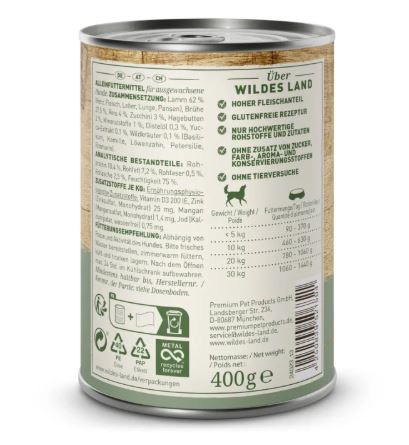 Classic Adult Lamm mit Reis, Zucchini, Wildkräutern und Distelöl