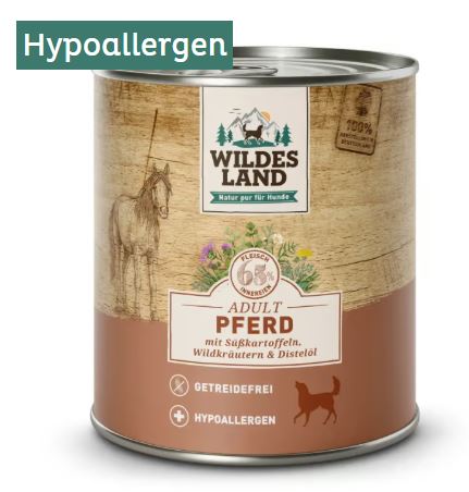 Classic Adult Pferd mit Süßkartoffeln, Wildkräutern und Distelöl