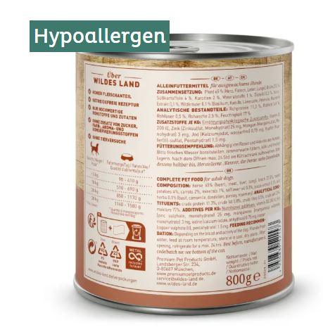 Classic Adult Pferd mit Süßkartoffeln, Wildkräutern und Distelöl