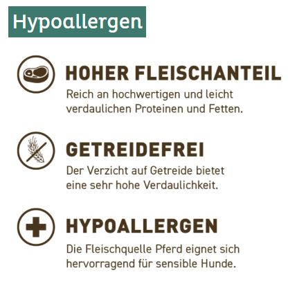 Classic Adult Pferd mit Süßkartoffeln, Wildkräutern und Distelöl